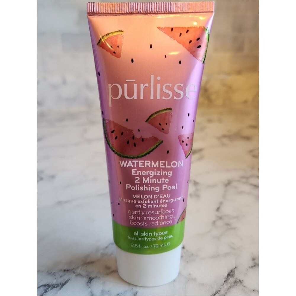 NEW Purlisse Watermelon Energizing 2 Minute Polishing Peel 2.5 oz All Skin Types - Picture 2 of 3